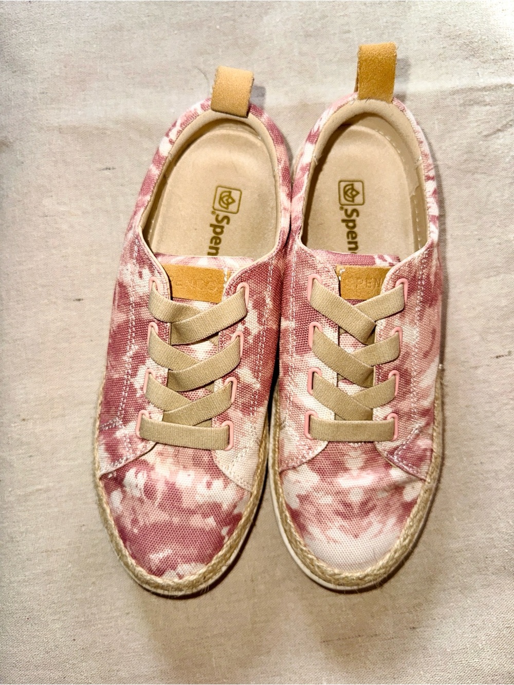 Spenco Women's Malibu Blush Tie-Dye Slip-On Sneakers Size 7 - Picture 4 of 10